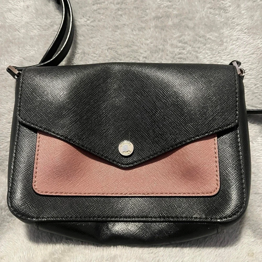 Michael Kors Greenwich bicolor Small‎ Flap leather Crossbody Good Condition